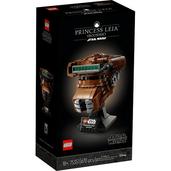 LEGO Star Wars Princess Leia (Boushh) Helmet 75351 Building Set (670 Pieces)