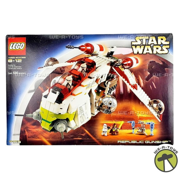 LEGO Star Wars Republic Gunship 7163 Building Set 686 Piece 2002