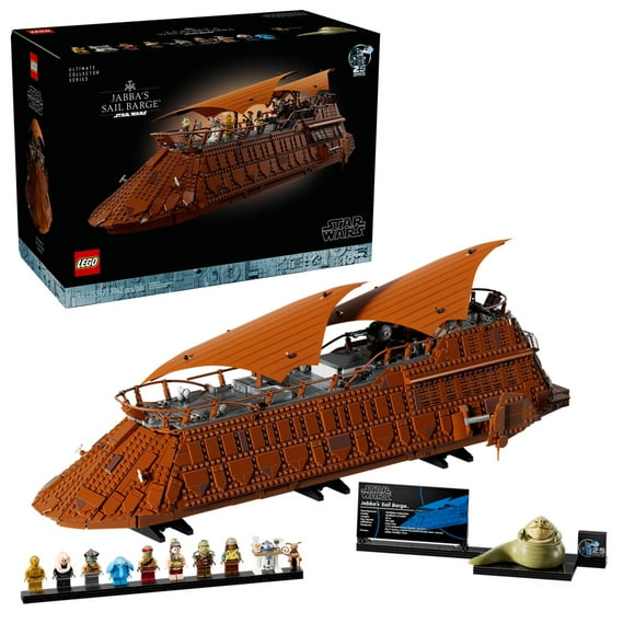 LEGO Star Wars: Return of the Jedi Jabba's Sail Barge Building Set for Adults - Star Wars Ship Collectible Set for Fans - with 11 Minifigures - Gift for Men and Women - 75397