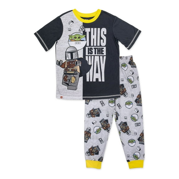 LEGO Star Wars Short Sleeve Crew Neck Graphic Print Pajamas (Little Boys or Big Boys) 2 Piece Set
