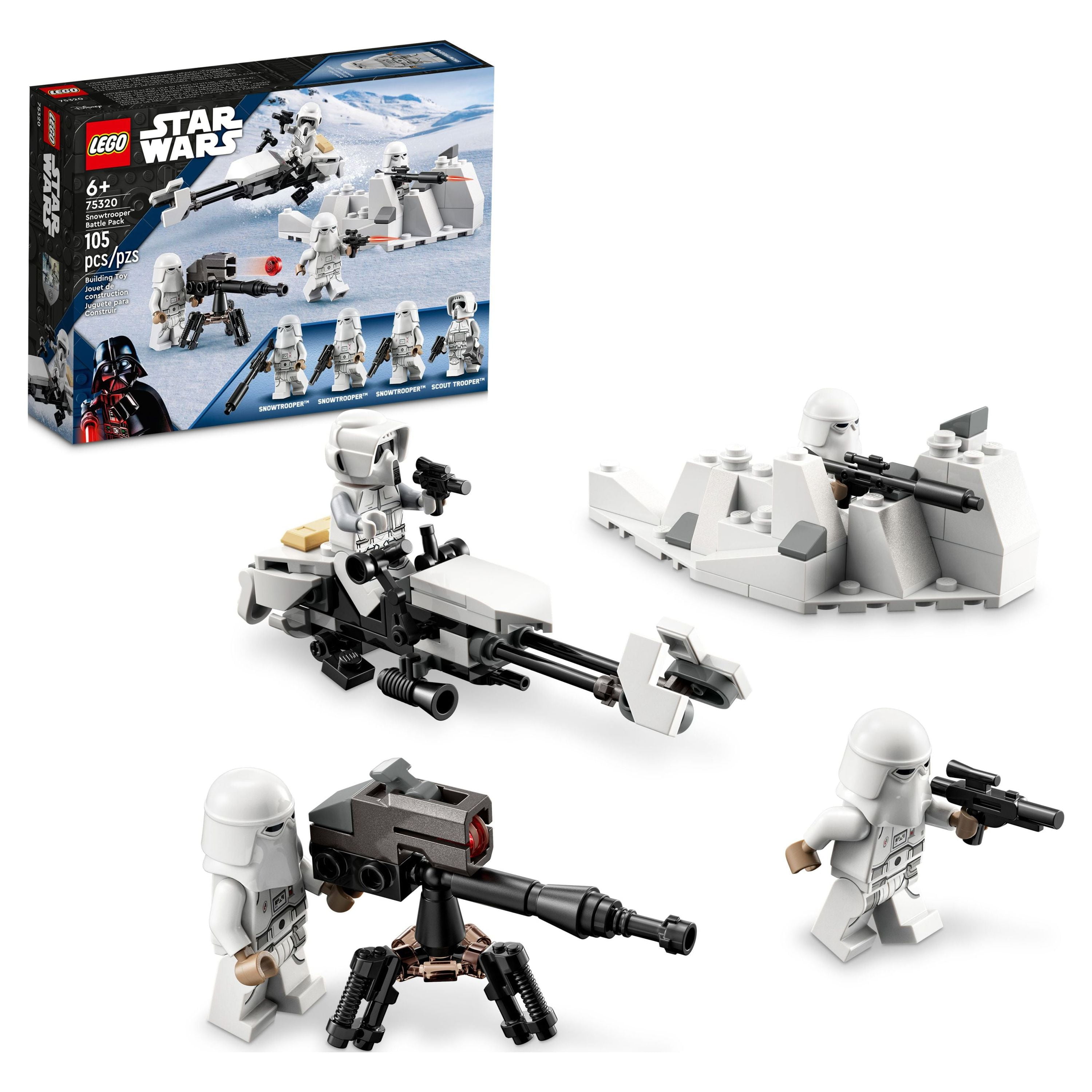 LEGO Star Wars Snowtrooper Battle Pack 75320 Building Toy Set, Gifts for 6  Plus Year Old Kids, Boys & Girls with 4 Star Wars Figures, Blasters and