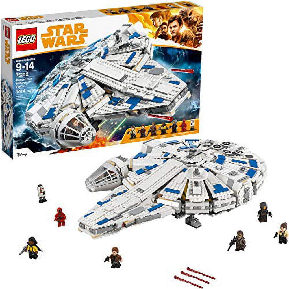 LEGO Star Wars Solo: A Star Wars Story Kessel Run Millennium Falcon 75212  Building Kit and Starship Model Set, Popular Building Toy and Gift for Kids  (1414 Pieces) 