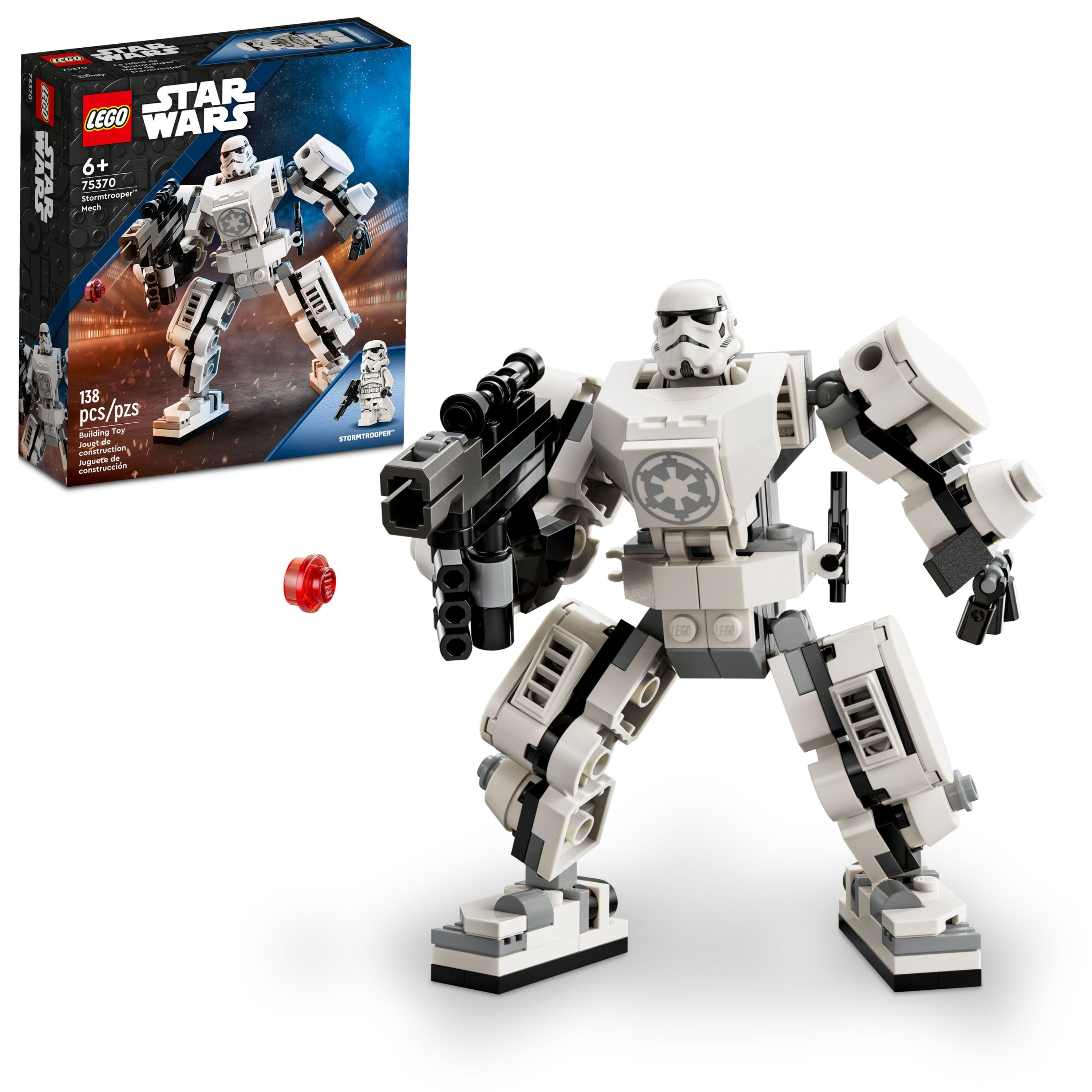 LEGO Star Wars Stormtrooper Mech 75370 Star Wars Collectible for Kids, this  Buildable Star Wars Action Figure Features a Cockpit, Buildable Blaster