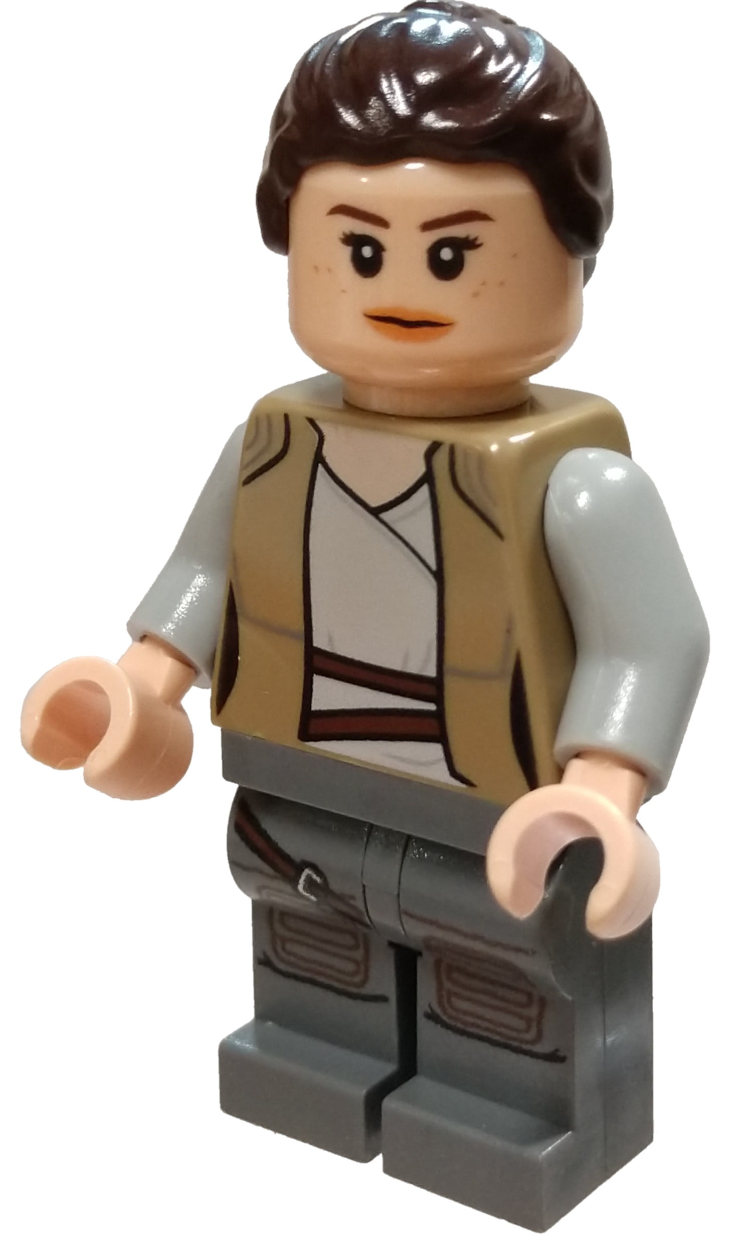 LEGO Star Wars The Force Awakens Rey Minifigure [Dark Tan Jacket] [No Packaging]