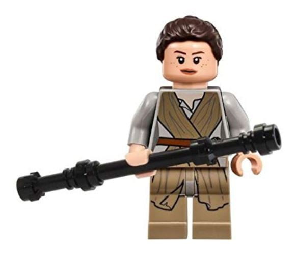 LEGO Star Wars The Force Awakens Rey Minifigure [with Staff] [No Packaging]