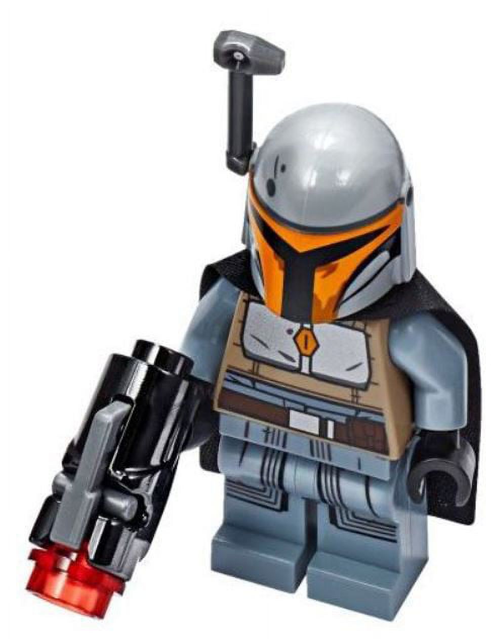 LEGO Star Wars The Mandalorian Female Mandalorian Warrior Minifigure [Sand Blue, Black Cape, Gray Helmet / Rangefinder] [No Packaging] - image 1 of 1