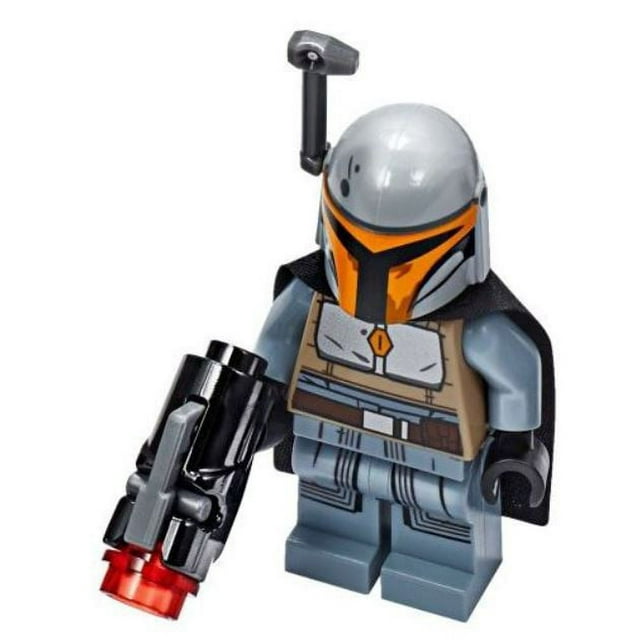 LEGO Star Wars The Mandalorian Female Mandalorian Warrior Minifigure [Sand Blue, Black Cape, Gray Helmet / Rangefinder] [No Packaging]