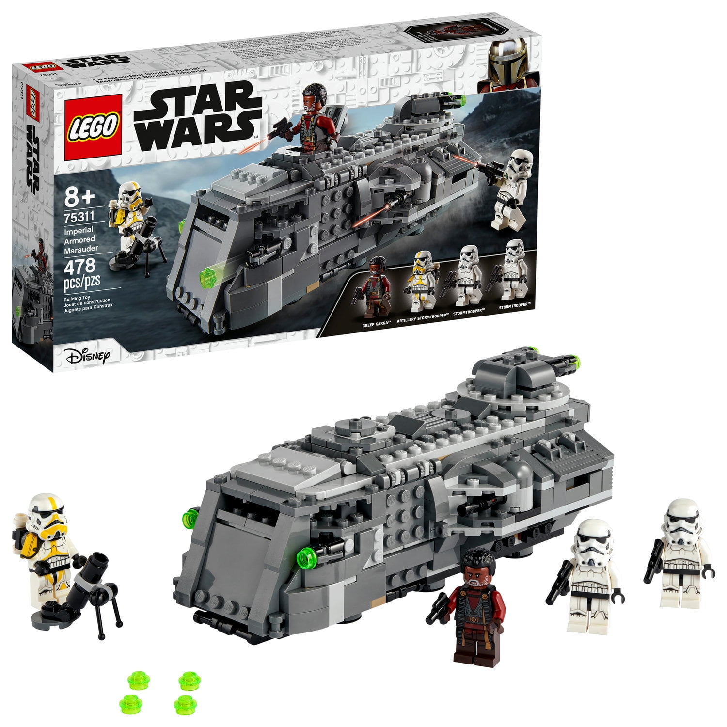 LEGO Wars: The Mandalorian Imperial Armored Marauder 75311 Building Toy for (478 -