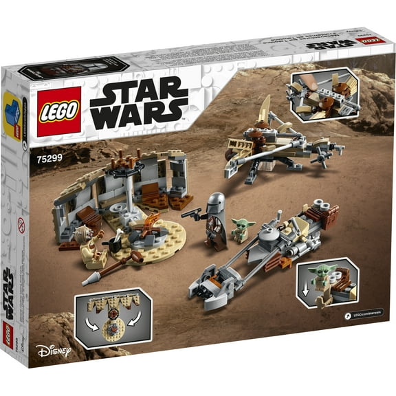 LEGO 75299 Star Wars: The Mandalorian Trouble on Tatooine Building Set with Baby Yoda The Child Figure, Season 2 Playset