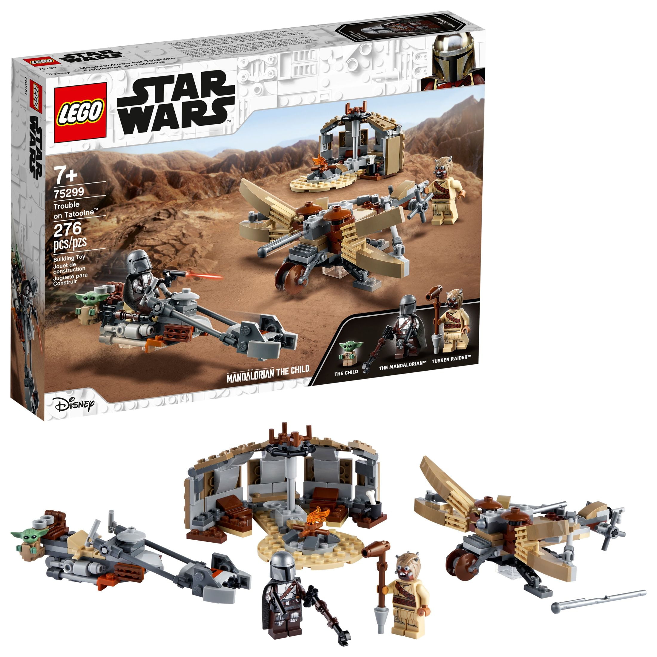 LEGO Star Wars The Mandalorian Trouble on Tatooine 75299 Building Toy for Kids 277 Pieces