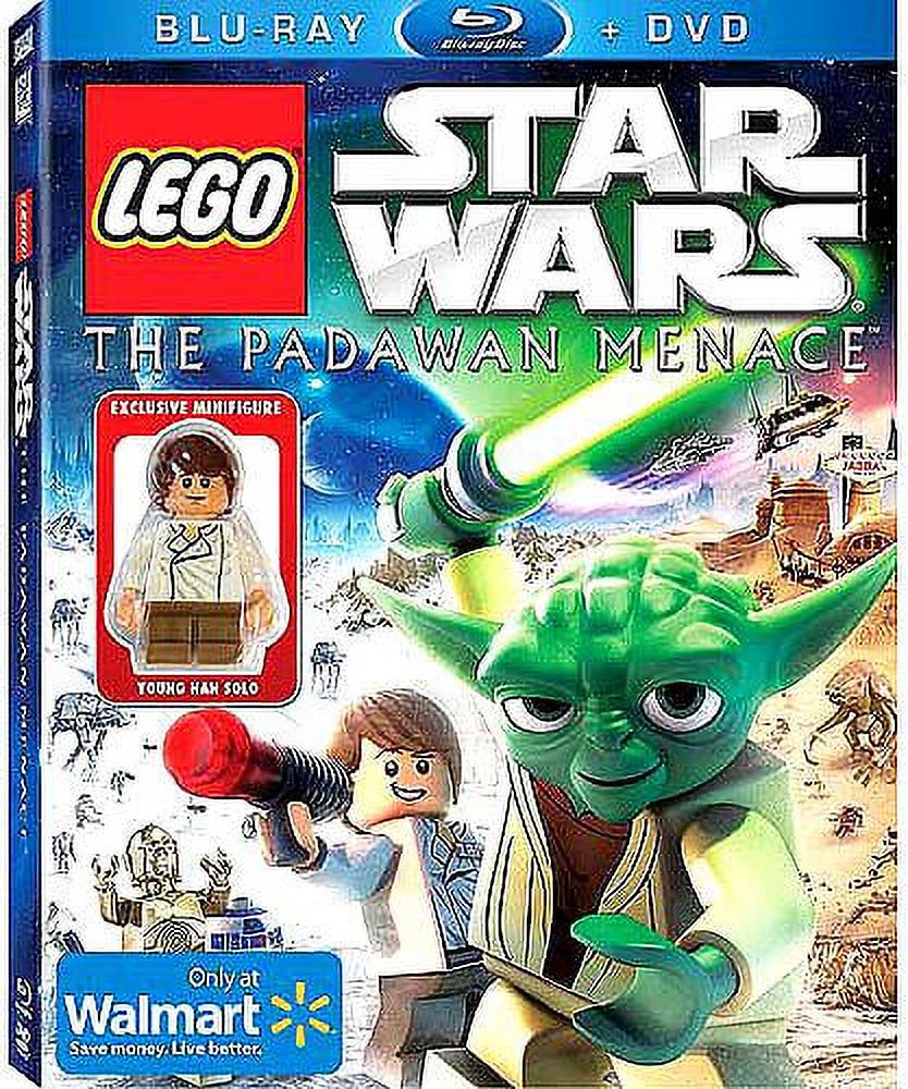 LEGO Star Wars: The Padawan Menace Blu-ray & Standard DVD Combo Pack with Young Han Solo Minifigure - image 1 of 2
