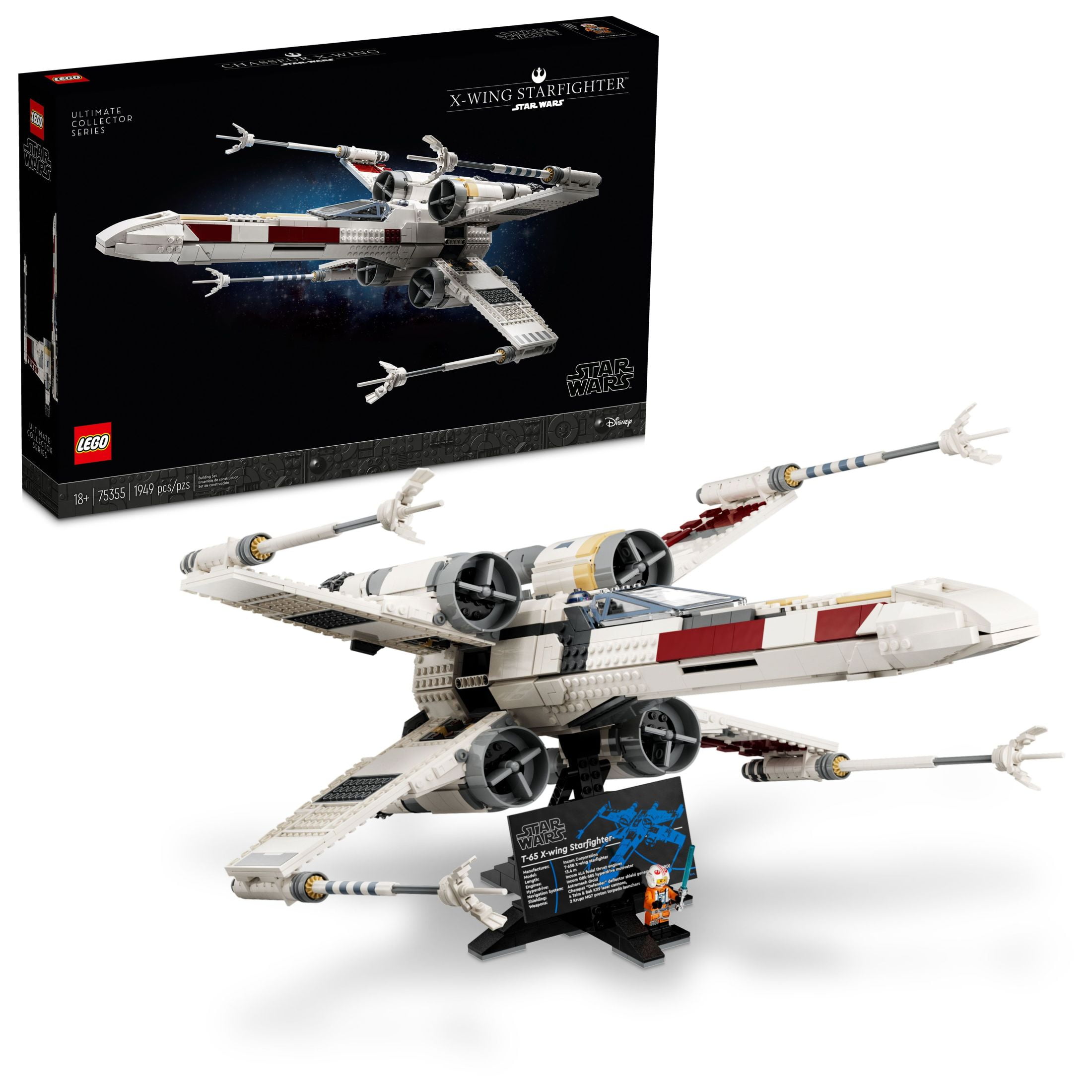 LEGO Star Wars Ultimate Collector Series X-Wing Starfighter Building Set for Adults, Star Wars Collectible for Build and Display with Luke Skywalker LEGO Star Wars Ultimate Collector Series X-Wing Starfighter Building Set for Adults, Star Wars Collectible for Build and Display with Luke Skywalker