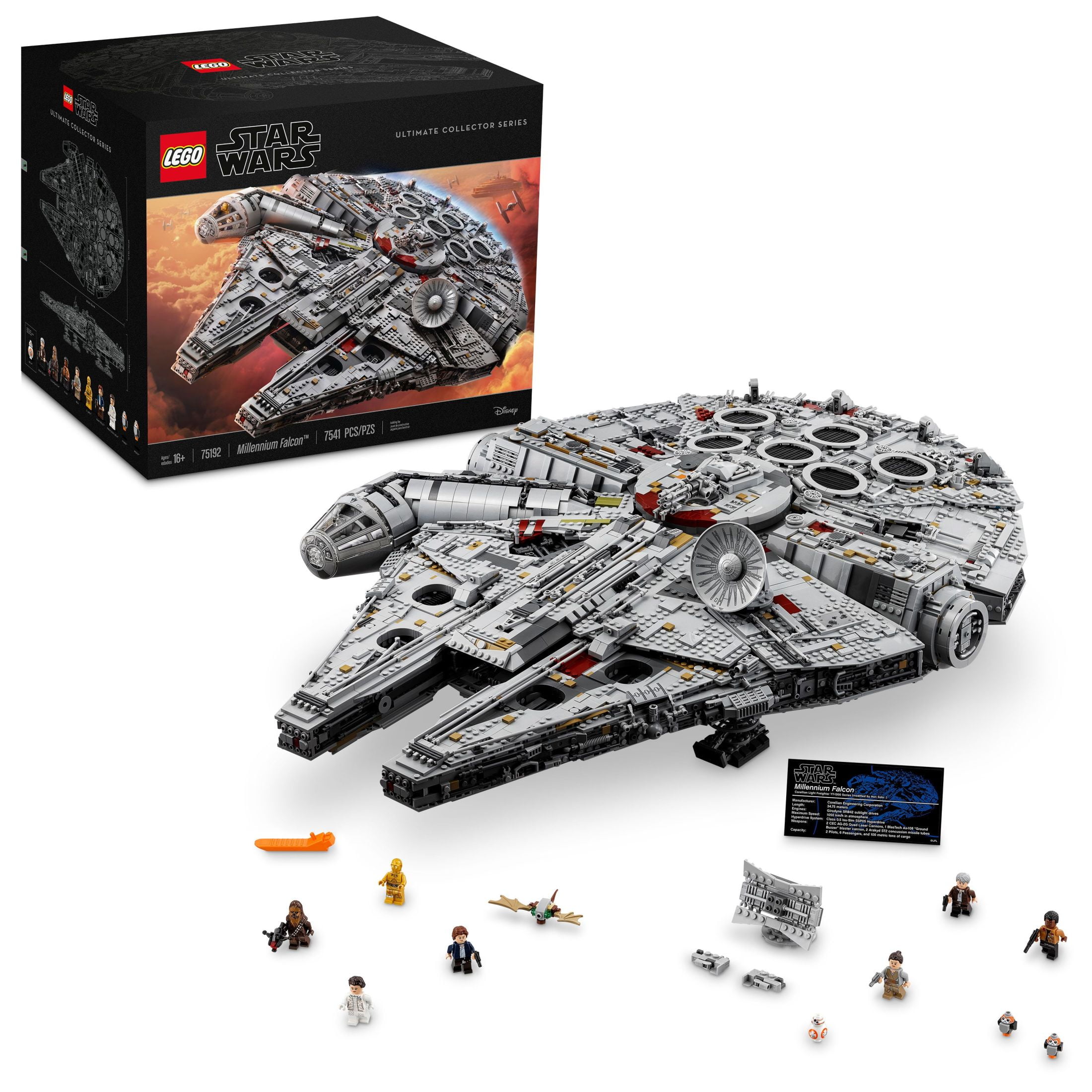 LEGO Star Wars Millennium Falcon Set 75192, Expert Build for
