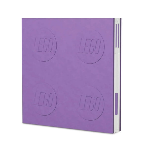 LEGO Stationery Locking Notebook with Gel Pen - Lavender (52445)