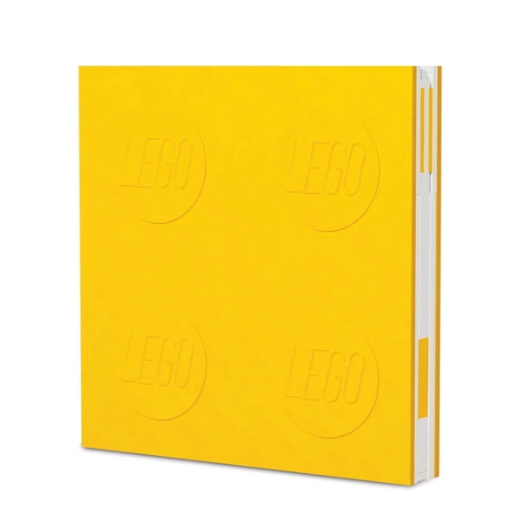 LEGO Stationery Locking Notebook with Gel Pen - Yellow (52441)
