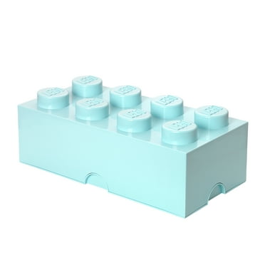 LEGO Storage 8 Brick Toy Box, Aqua