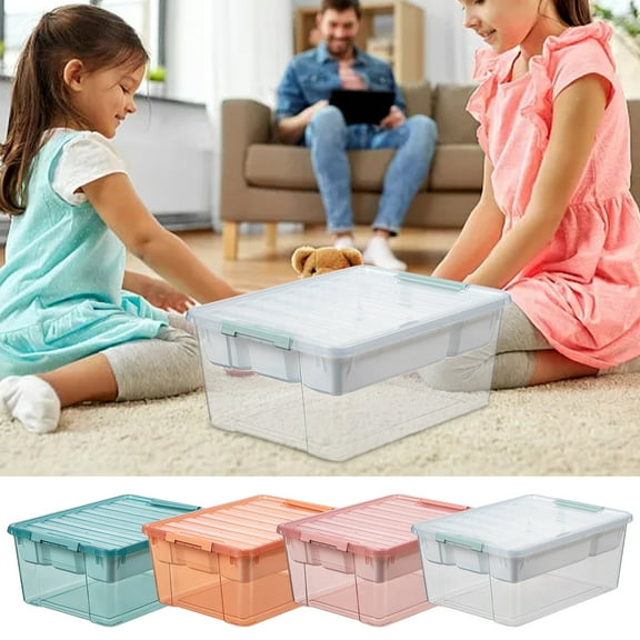 LEGO Storage Box 1PC,Building Block Organizer with Removable Trays & Secure Lid for Craft Supplies & Small Parts Organization
