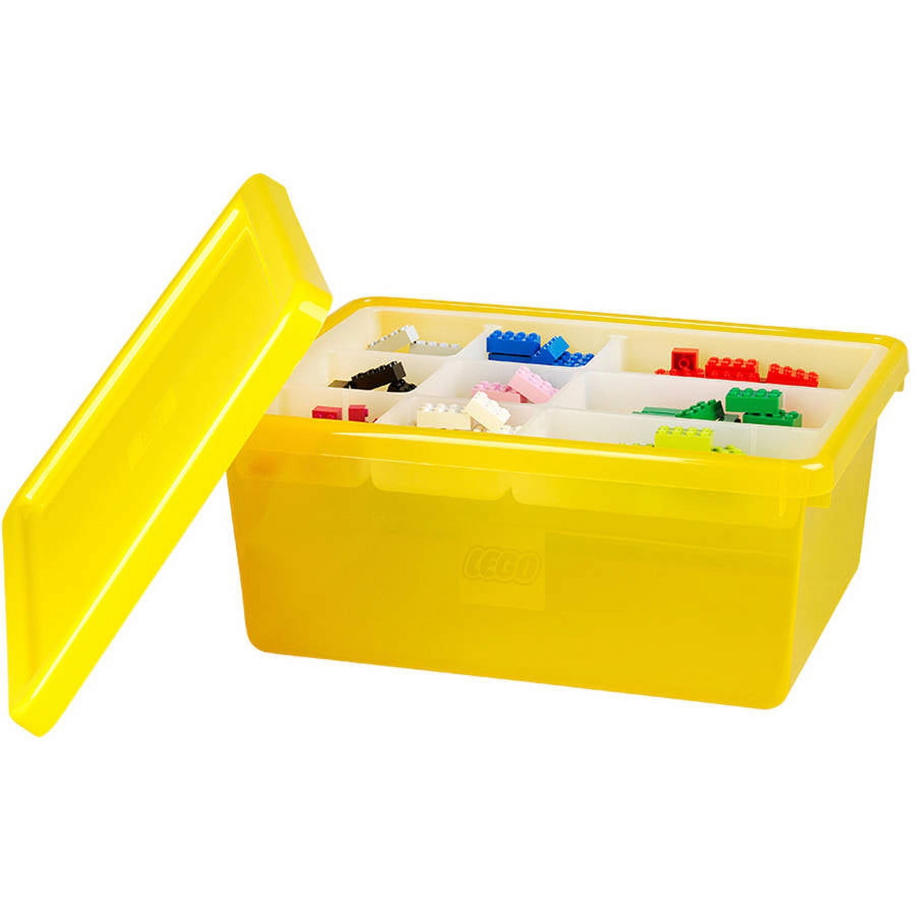 LEGO Storage Box Medium with Lid, Yellow