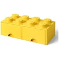 thumbnail image 1 of LEGO Storage Brick 8 (2 Drawers) - Bright Yellow, 1 of 7