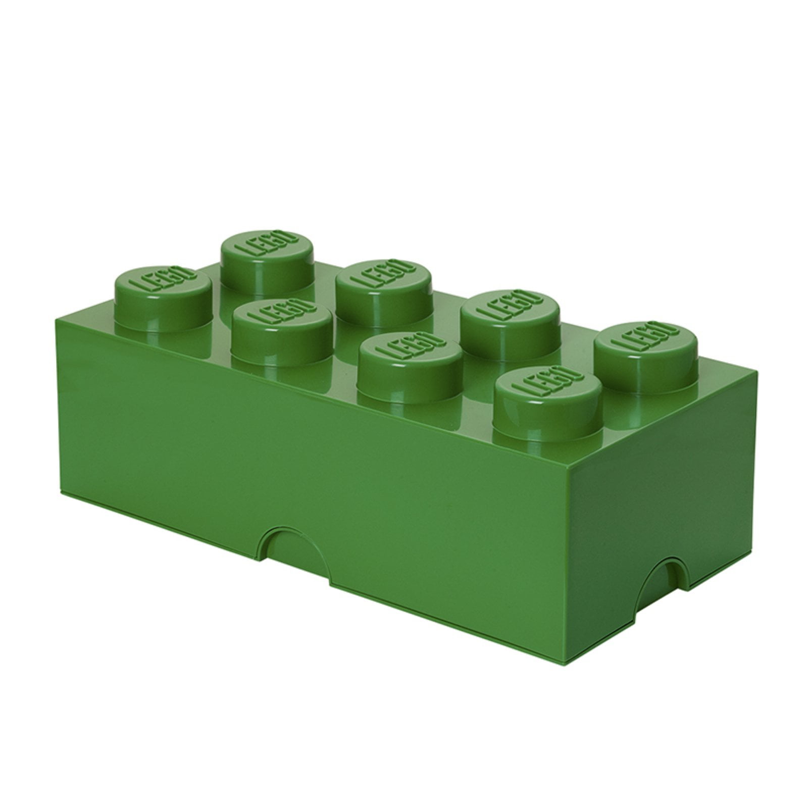 Overflod Metal linje vulkansk LEGO Storage Brick 8 - Dark Green - Walmart.com