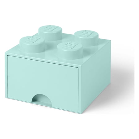 LEGO Storage Brick Drawer 4, Aqua Light Blue