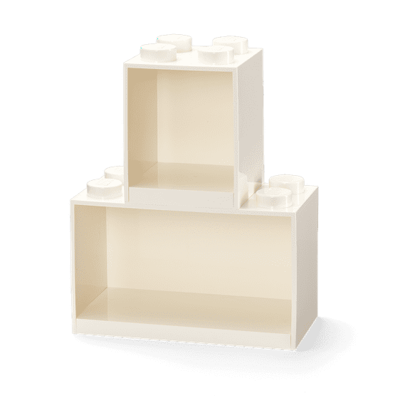LEGO Storage Products: 41171735 Brick Shelf Set 4 Stud & 8 Stud Box Shelves - White