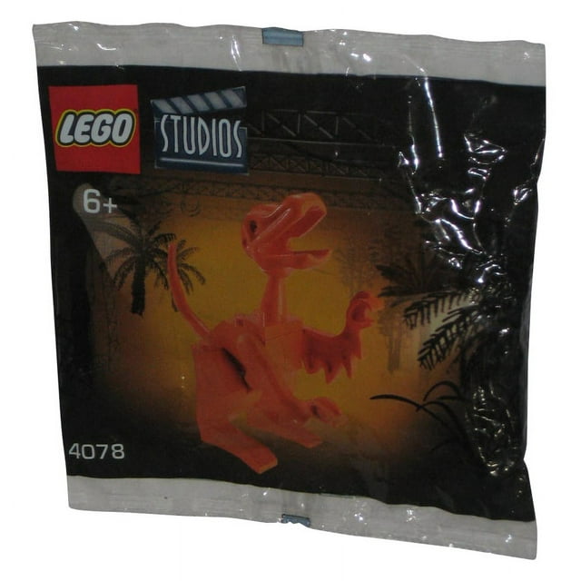 LEGO Studios (2001) Jurassic Park III Orange Dinosaur T-Rex Building Mini Figure Bagged Set 4078