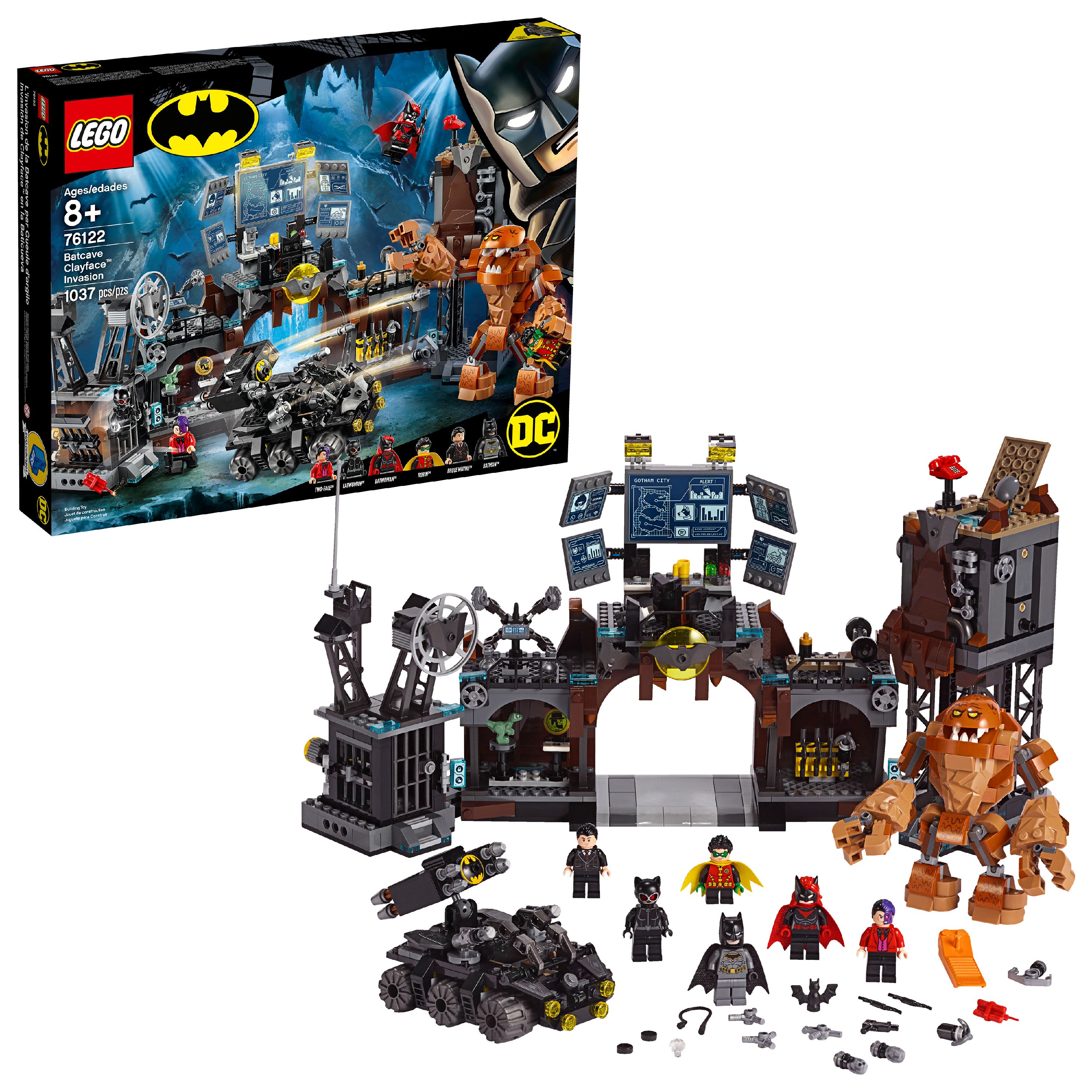 LEGO Super Heroes Batcave Clayface Invasion 76122 Batman DC Toy Building Kit - image 1 of 8