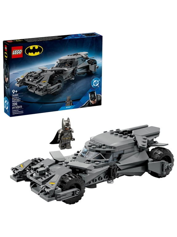 DC Batman: Batman v Superman Batmobile Building Blocks Set - Super Hero Toy for Kids, Boys & Girls, Ages 9+ - W/Armored Batman Minifigure & Golden Coin - Gift Idea for Birthdays - 76331