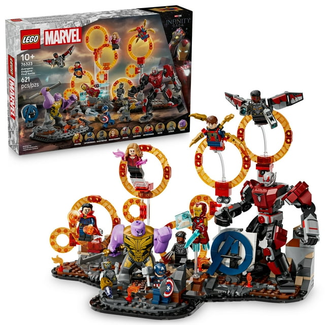 LEGO Marvel Avengers: Endgame Final Battle - Super Hero Building Set for Kids, Ages 10+ - 10 Figures including Iron Man, Black Panther, and Iron Spider - Birthday Gift for Boys and Girls - 76323