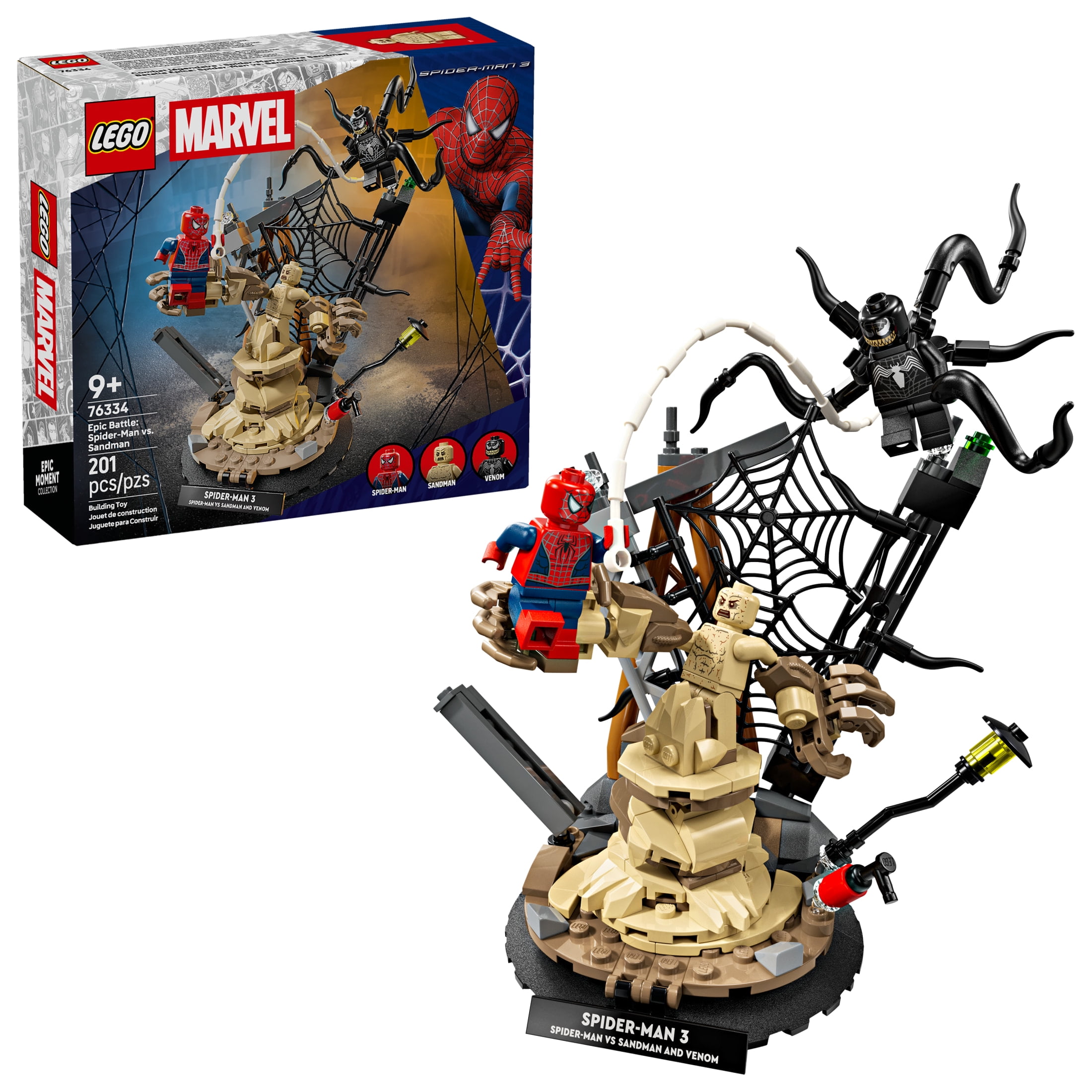 LEGO Marvel Epic Battle: Spider-Man vs. Sandman Building Toy for