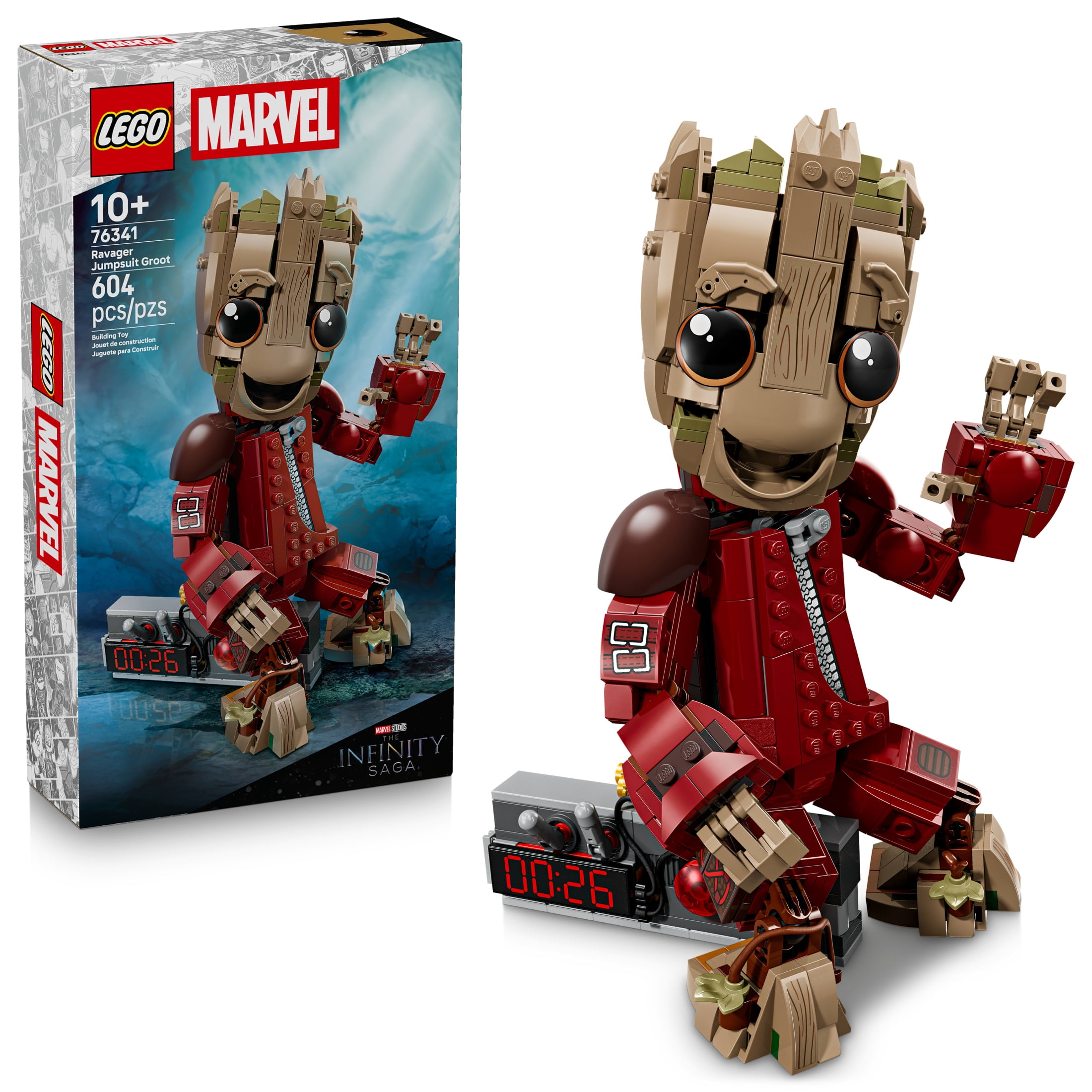 LEGO Marvel Ravager Jumpsuit Groot Building Toy for Boys & Girls