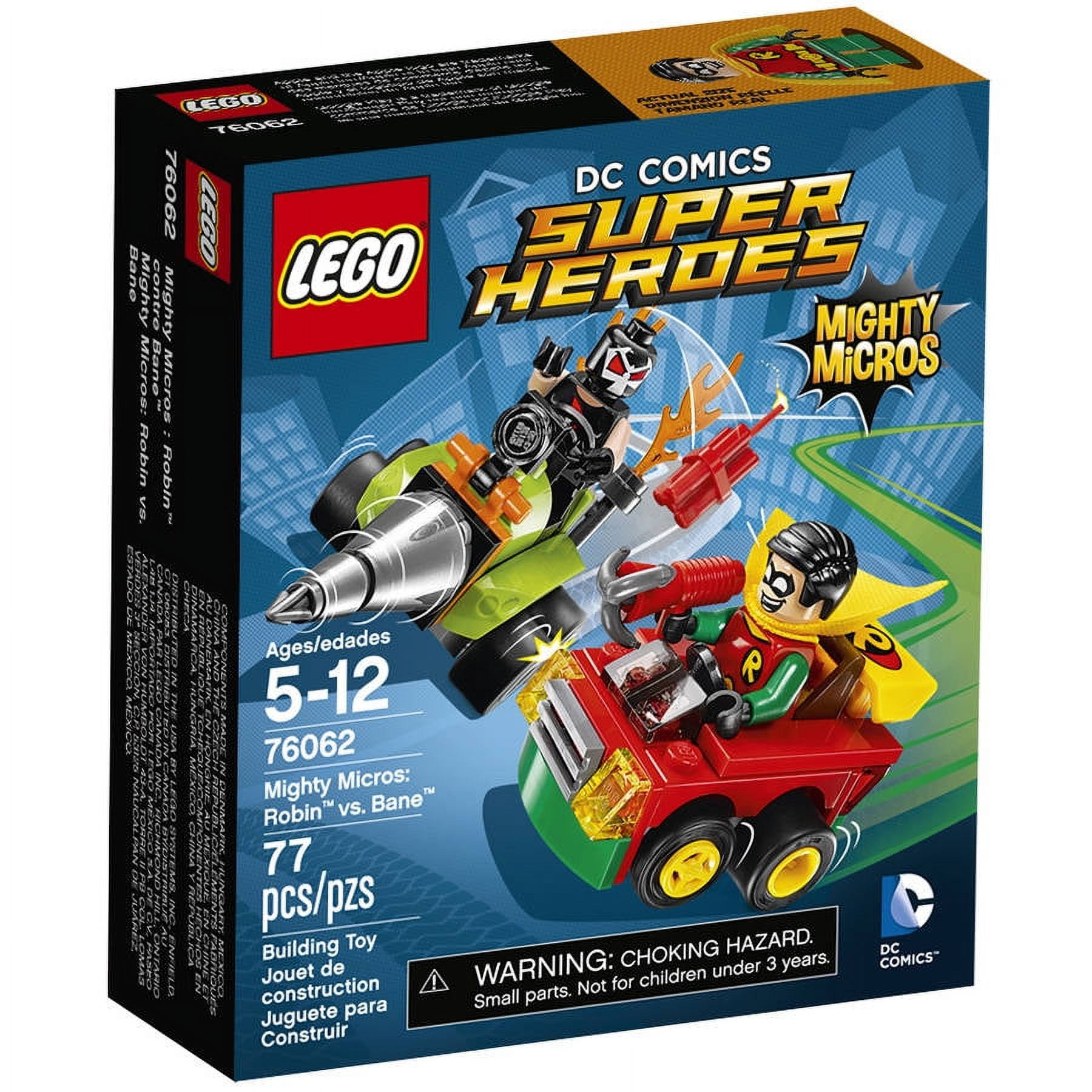 ヒーローズ LEGO Super Heroes Mighty Micros: Robin vs. Bane, 76062 - Walmart.com