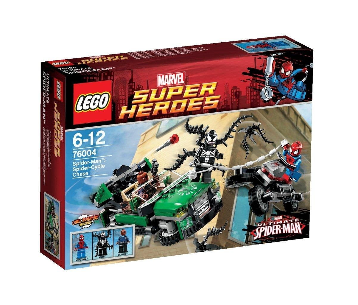 LEGO Super Heroes Spiderman Spider Cycle Chase 76004