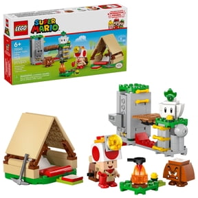 LEGO Super Mario Captain Toads Camp Building Toy - Pretend Play Set for Kids, Ages 6+ - Gift for Birthdays - Building Blocks for Boys & Girls W/Toad, Goomba, & Turnip Toy Figures - 72040