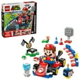 thumbnail image 1 of LEGO Super Mario: Mario Kart – Interactive LEGO Mario & Standard Kart Building Toy - Pretend Play Racing Playset for Boys & Girls, Ages 7+ - Kids Birthday Gift Idea - 72043, 1 of 8