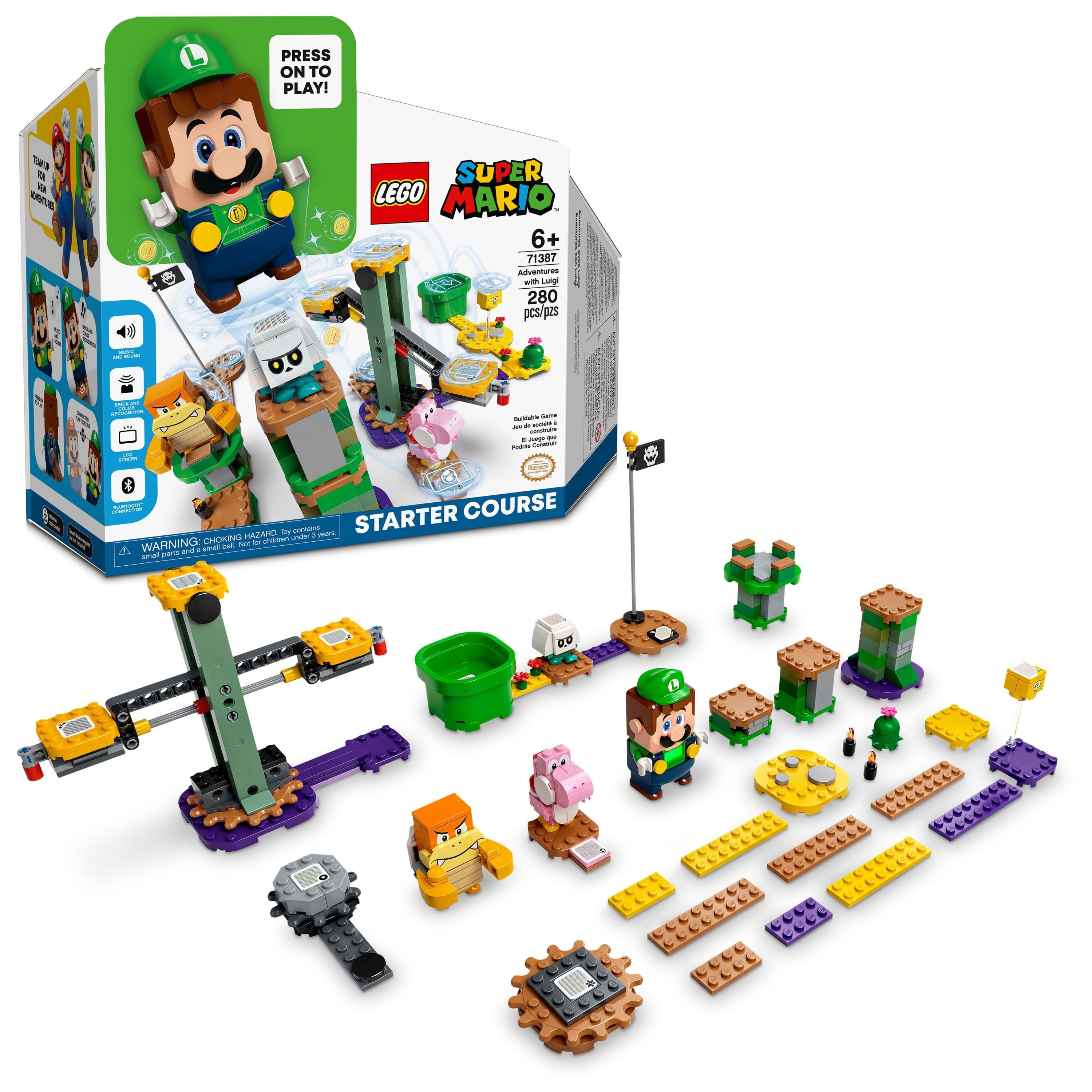 Fordi Teenager tyveri LEGO Super Mario Adventures with Luigi Starter Course 71387 Toy for Kids,  Interactive Figure and Buildable Game with Pink Yoshi, Birthday Gift for  Super Mario Bros. Fans, Girls & Boys Gifts Age