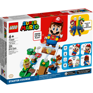 LEGO Super Mario Aventuras con Mario Curso de Inicio, Juego de Construcción, Regalo de Cumpleaños para Fans de Super Mario Bros. y Niños de 6 Años o Más con Figura Interactiva de Mario y Bowser Jr., 71360