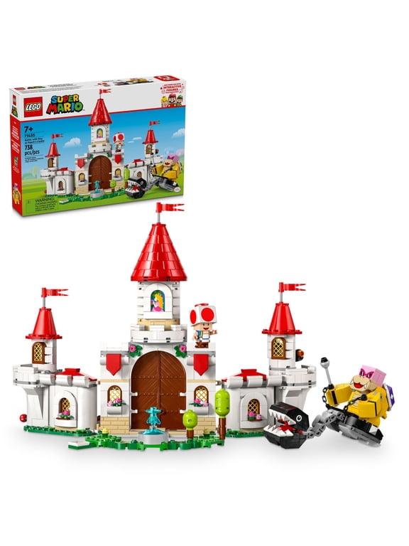 Super Mario Battle with Roy at Peachs Castle, Nintendo Character Mario Toy Adventure Set, 71435
