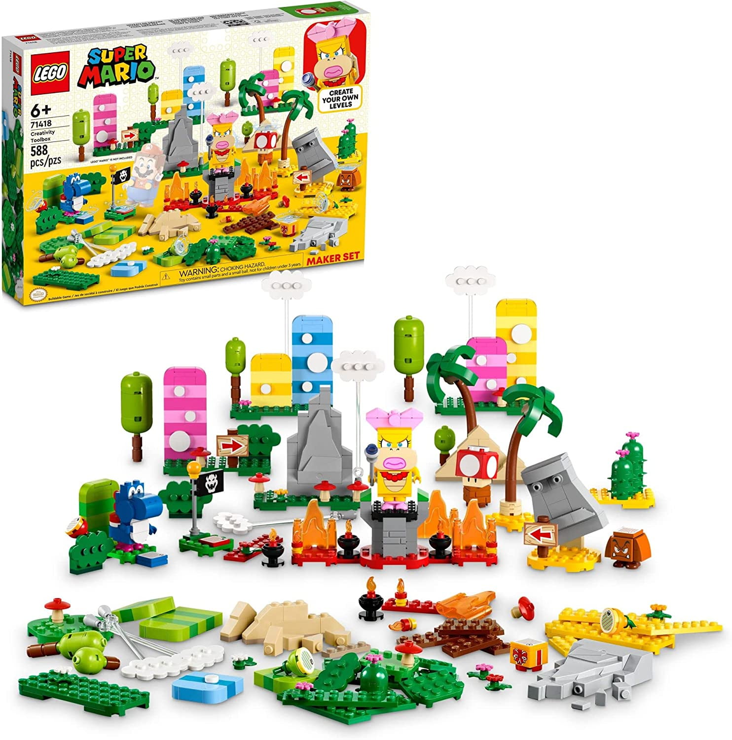 LEGO, Creativity Toolbox Maker Set 71418, Create Your Own Levels