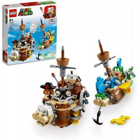 LEGO Super Mario Larrys and Mortons Airships Buildable Expansion Toy Set 71427