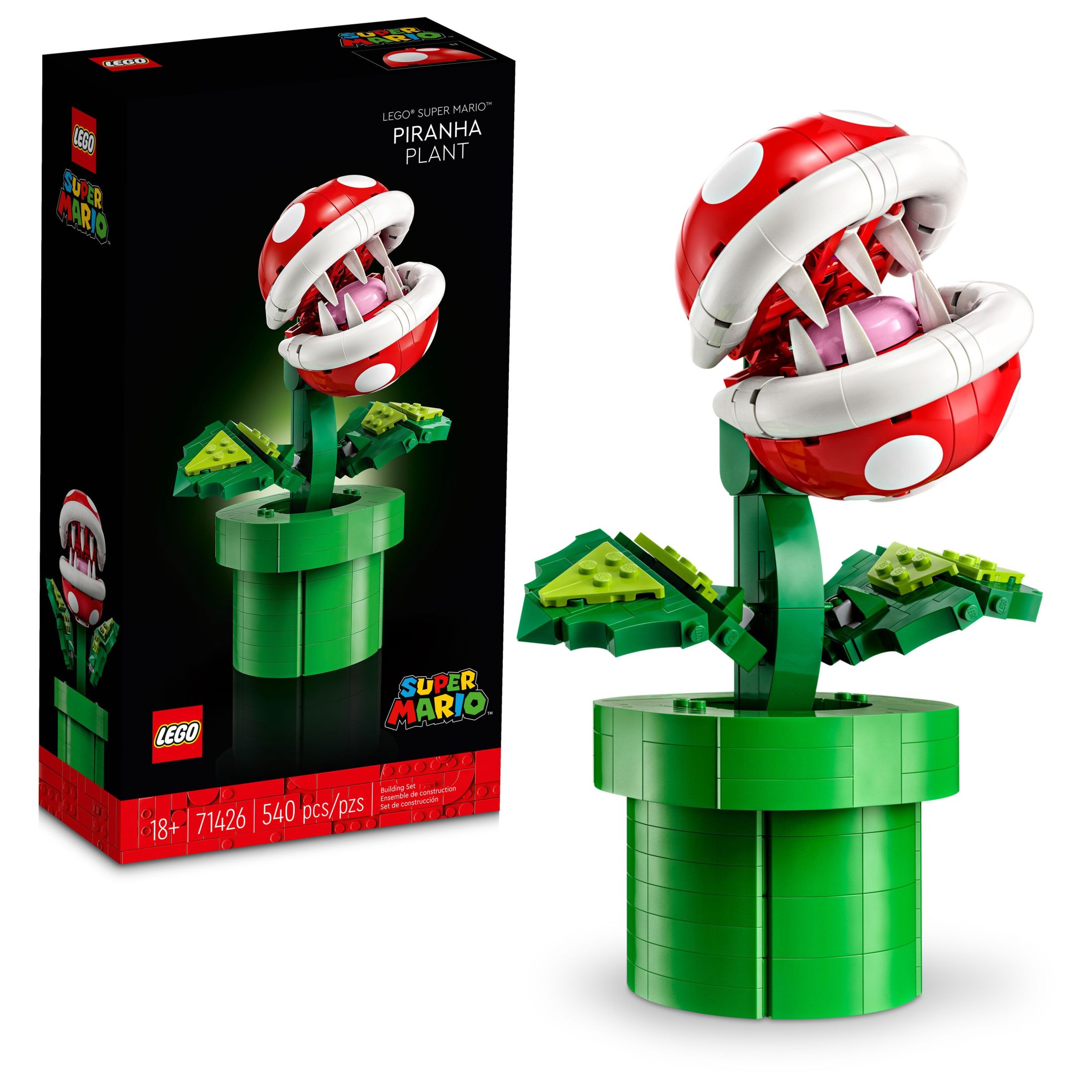 LEGO Super Mario Piranha Plant, Build and Display Super Mario Brothers Collectible for Adults and Teens, Authentically Detailed Posable Figure, Birthday Gift for Gamers and Super Mario Fans, 71426 - image 1 of 7