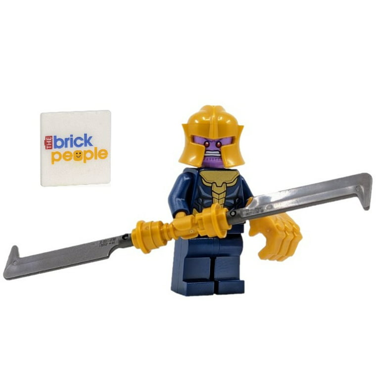 LEGO Superheroes: Thanos Minifigure with Infinity Sword and Blue Cape