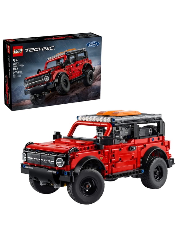 Technic Ford Bronco Kids Toy Car - Building Toy for Boys and Girls, Ages 10+ - Car Toy and Model Kit - Gift for Birthdays - Authentic Ford Bronco Trim & Details - 42213