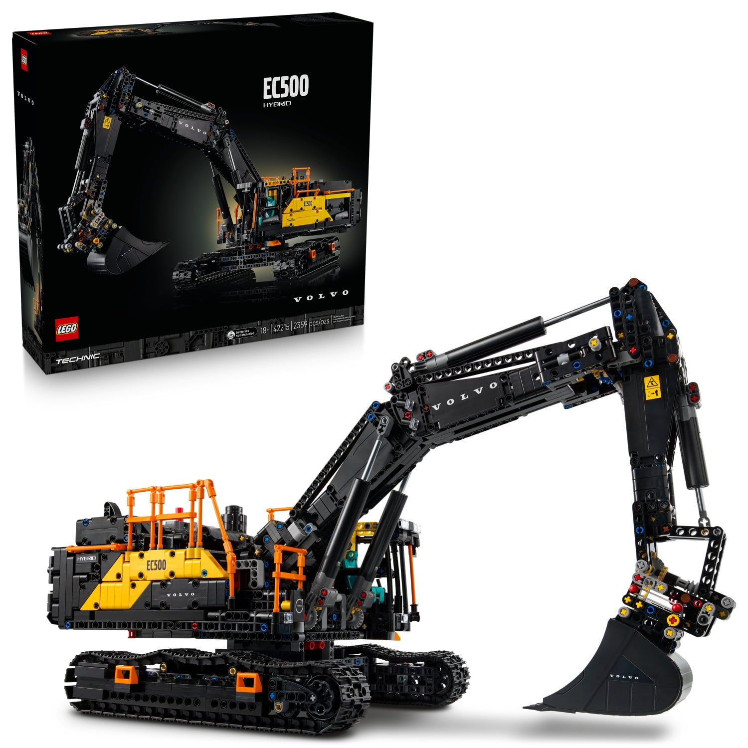 LEGO Technic Volvo EC500 Hybrid Excavator - Building Set for Adults - Collectible Model Kit for Men & Women, Ages 18+ - Gift Idea for Those Who Enjoy 3D Puzzles, DIY Kits, or Engineering - 42215