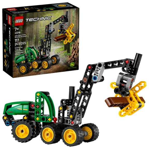 LEGO Technic John Deere 1470H Wheeled Harvester Building Toy for Kids - Heavy Vehicle Playset W/Realistic Suspension & Steering - STEM Toy for Boys & Girls, Ages 7+ - Gift Idea for Birthdays - 42218