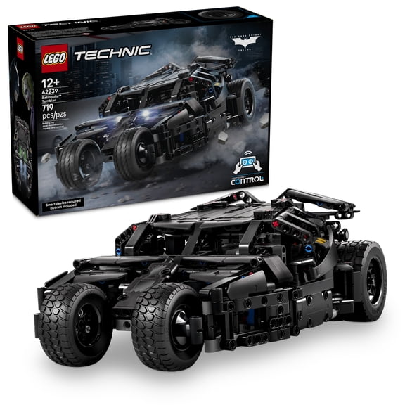 LEGO Technic Batmobile Tumbler - Building Toy for Boys & Girls, Ages 12+ - Remote Control Batmobile for Kids - Working Steering & Headlights - Gift for Batman Fans - 42239