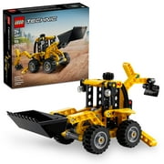 LEGO Technic Backhoe Loader Construction Toys - Building Toys Set for Boys & Girls, Ages 7+ Educational Gift Ideas for Kids Birthday W/ Usable Back Digger, Scoop, Outriggers - 42197