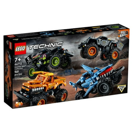 LEGO Technic Monster Jam Collection Max-D, Grave Digger, Megalodon, El Toro Loco