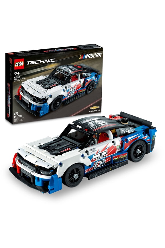 Technic NASCAR Next Gen Chevrolet Camaro ZL1 Building Set, Model Toy Car Racing Kit, 42153
